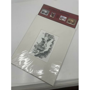 3 Ready To Color Christmas Adult Coloring Matted Pictures Santa On Roof‎